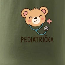 Pediatrička - minimalistický medvídek s křížkem