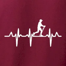 EKG nordic walking muž