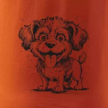 Lagotto romagnolo karikatura vypláznutý jazyk