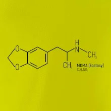 Molekulární struktura MDMA Extáze