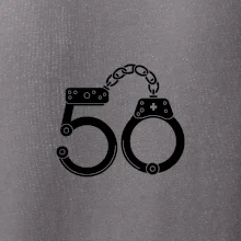 Narozeninové tričko pro policajta - pouta 50