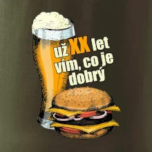 Pivo a burger vím co je dobrý
