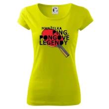 Manželka ping pongové legendy