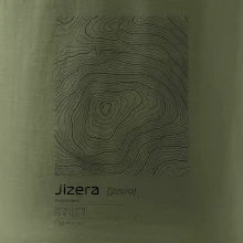 Jizera - vrstevnice v obdélníku