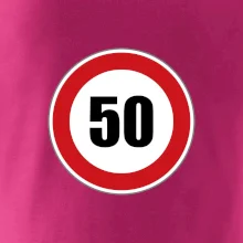 Dopravní značka - omezení rychlosti 50