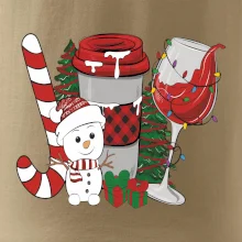 Vánoce, víno a sněhulák