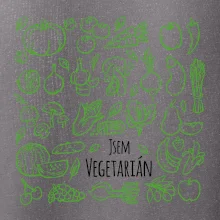 Jsem vegetarián - zelenina ve čtverci