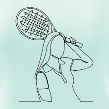 Tenistka  jednim tahem