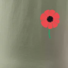 Vlčí mák ikonka na prsu