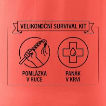 Velikonoční survival kit Pomlázka v ruce, panák v krvi