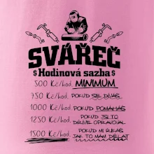 Svářeč - hodinová sazba
