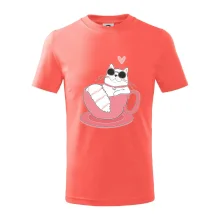 Hustá kočka v hrníčku