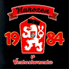 Narozen v Československu - Přelepený znak 1984