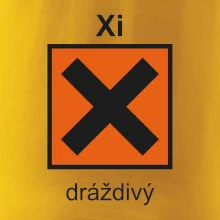 Xi Dráždivý - Výstražná tabulka na tričku