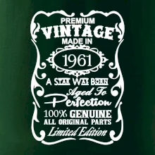 Vintage Etiketa - 1961