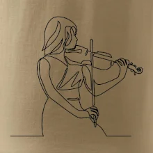 Houslistka jedním tahem