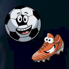 Parové triko - Kopačka a míč