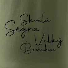 Velký brácha - nápis na zádech