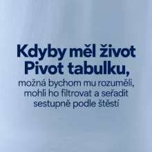 Kdyby měl život pivot tabulku