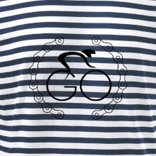 Logo cyklisty a řetěz