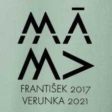 Máma v geometrickém fontu se jmény