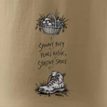 Špinavý boty plnej košík šťastný srdce