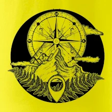 Cestování - hory kompas