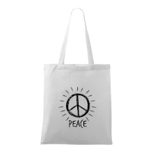 Peace symbol černobílý