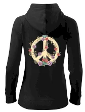 Peace symbol pískový