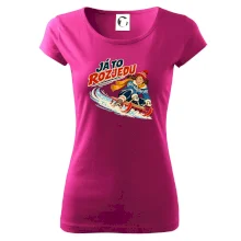 Rodinná vánoční trička - Já to rozjedu máma sáňkování