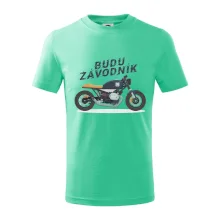 Budu závodník  modrý cafe racer