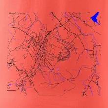 Kopřivnice - Mapa s vodními toky