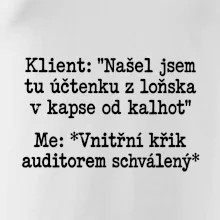 Klient a vnitřní auditorský křik