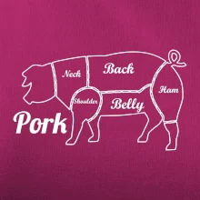 Prase nákres rozřezání