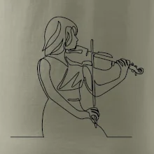 Houslistka jedním tahem