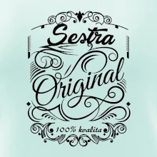 Vintage nejlepší sestra 100% kvalita