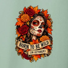 Born to be wild podzimní květinová lebka