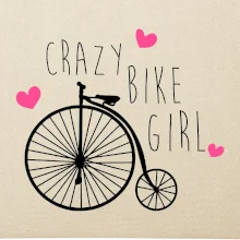 Crazy bike girl