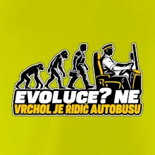 Evoluce vrchol je řidič autobusu