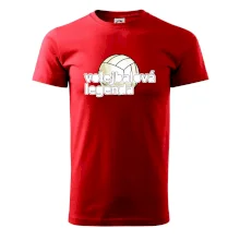 Volejbalová legenda - bílé písmo