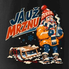 Rodinná vánoční trička - Já už mrznu táta sáňkování