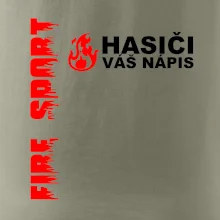 Hasiči (oheň,  Firesport, název sboru - vlastní nápis)