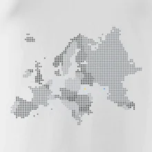 Mapa Evropy - srdce v Ukrajině Mapa Evropy - srdce v Ukrajině