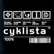 Čárový kód - Cyklista