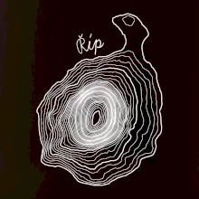 Říp - vrstevnice psací