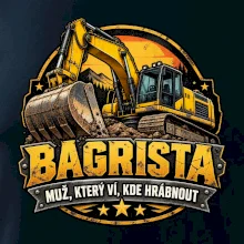 Bagrista muž který ví kde hrábnout
