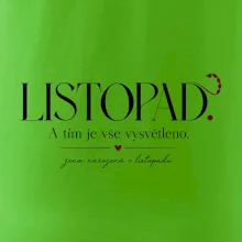 Listopad a tím je vše vysvětleno minimalistický štír