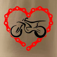 Moto srdce řetěz - enduro