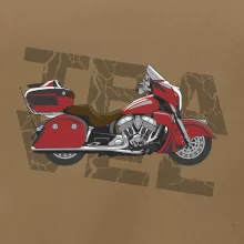 Cestovní motorka Amerika červená