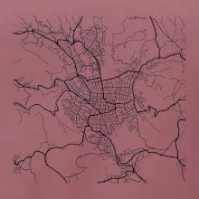 Mapy měst černobílé Jablonec nad Nisou